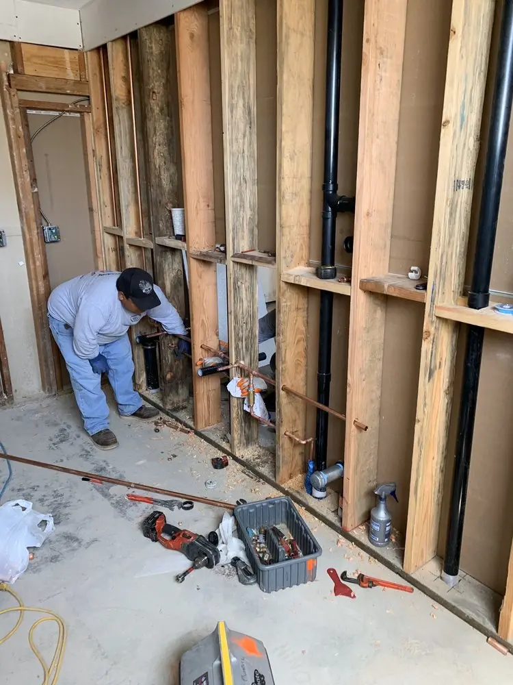 Commercial rough-in plumbing for Gas Line Repair in Bartlett